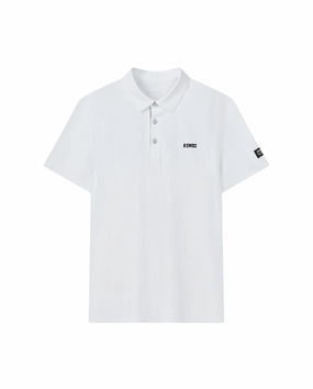 1010020-101 | MEN'S K-SWISS LOGO POLO SHIRT | WHITE/WHITE