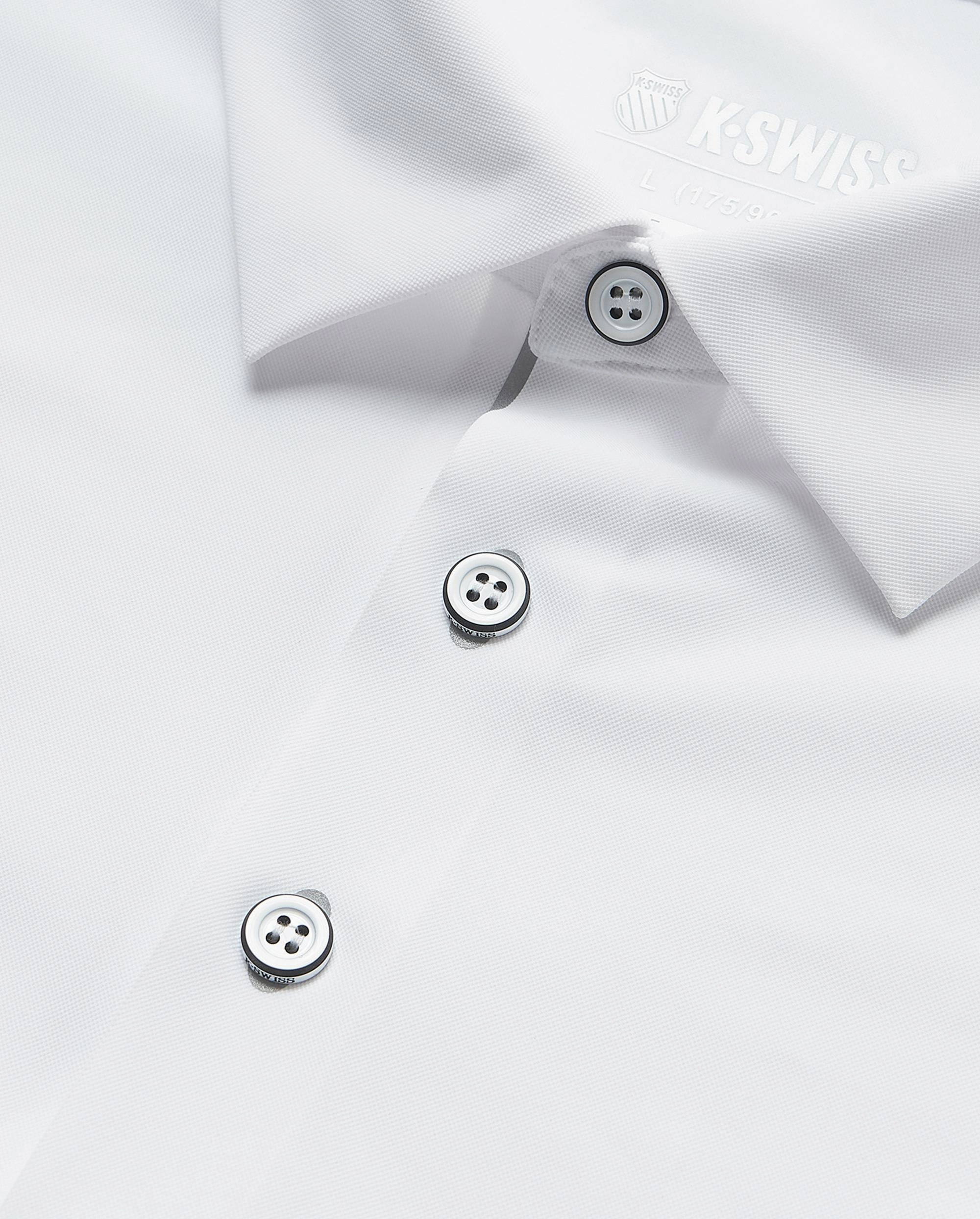 1010020-101 | MEN'S K-SWISS LOGO POLO SHIRT | WHITE/WHITE