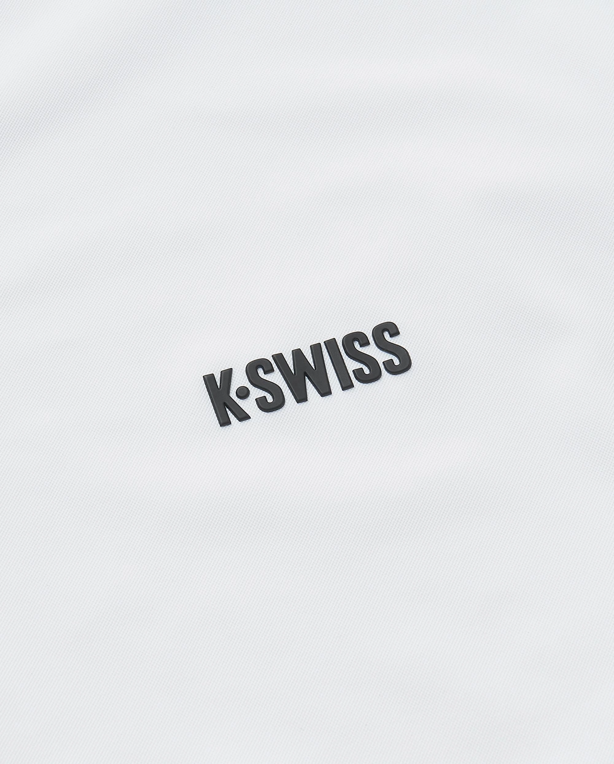1010020-101 | MEN'S K-SWISS LOGO POLO SHIRT | WHITE/WHITE