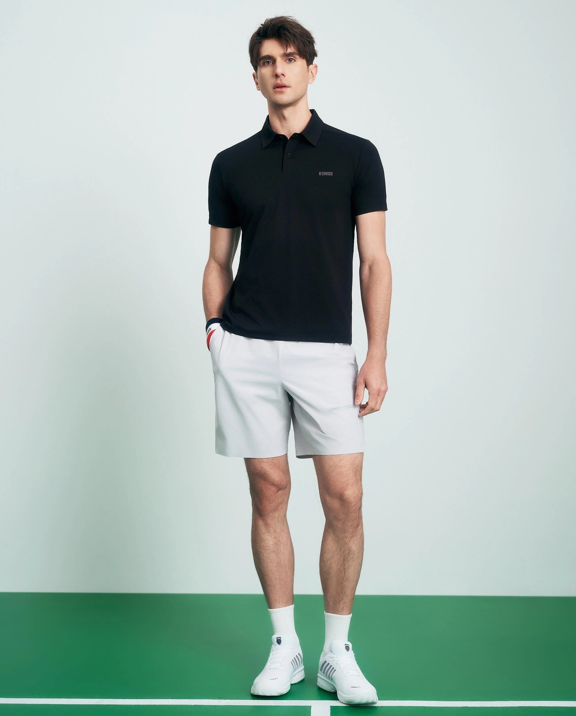1011571-008 | MEN'S UPF50  SWEAT ABSORB QUICK-DRY POLO SHIRT | BLACK
