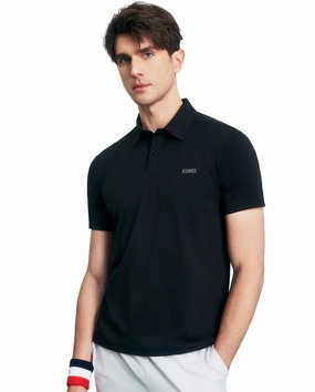 1011571-008 | MEN'S UPF50  SWEAT ABSORB QUICK-DRY POLO SHIRT | BLACK
