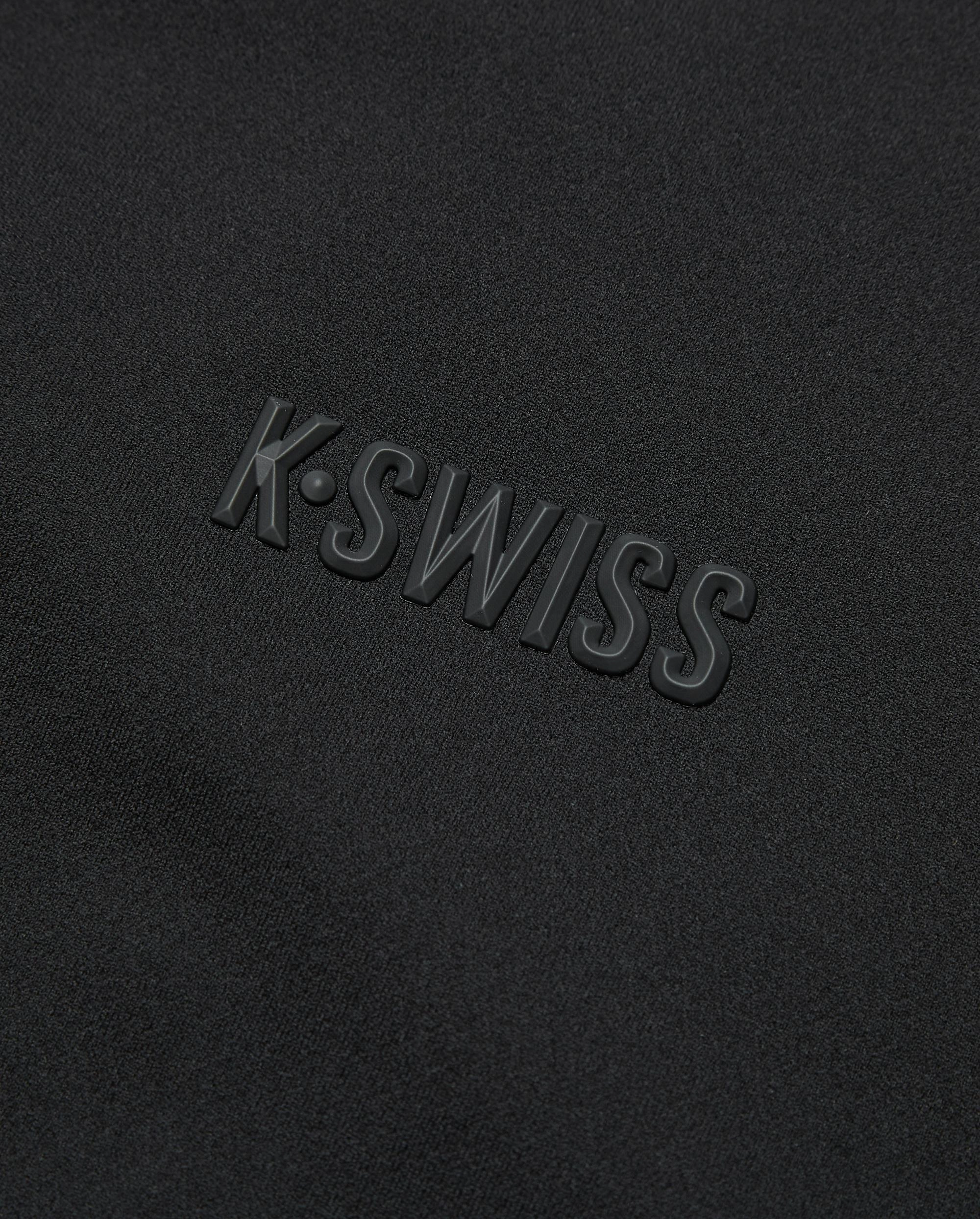 1011634-008 | MEN'S K-SWISS LOGO MIRCO-FLEECE POLO SHIRT | BLACK