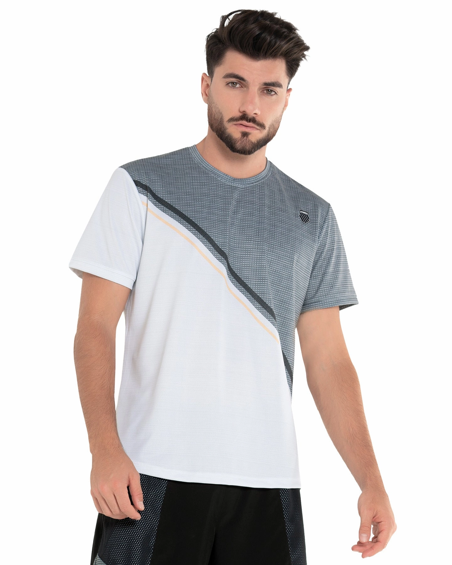 107725-020 | COLOR BLOCK S/S T-SHIRT | GRAY