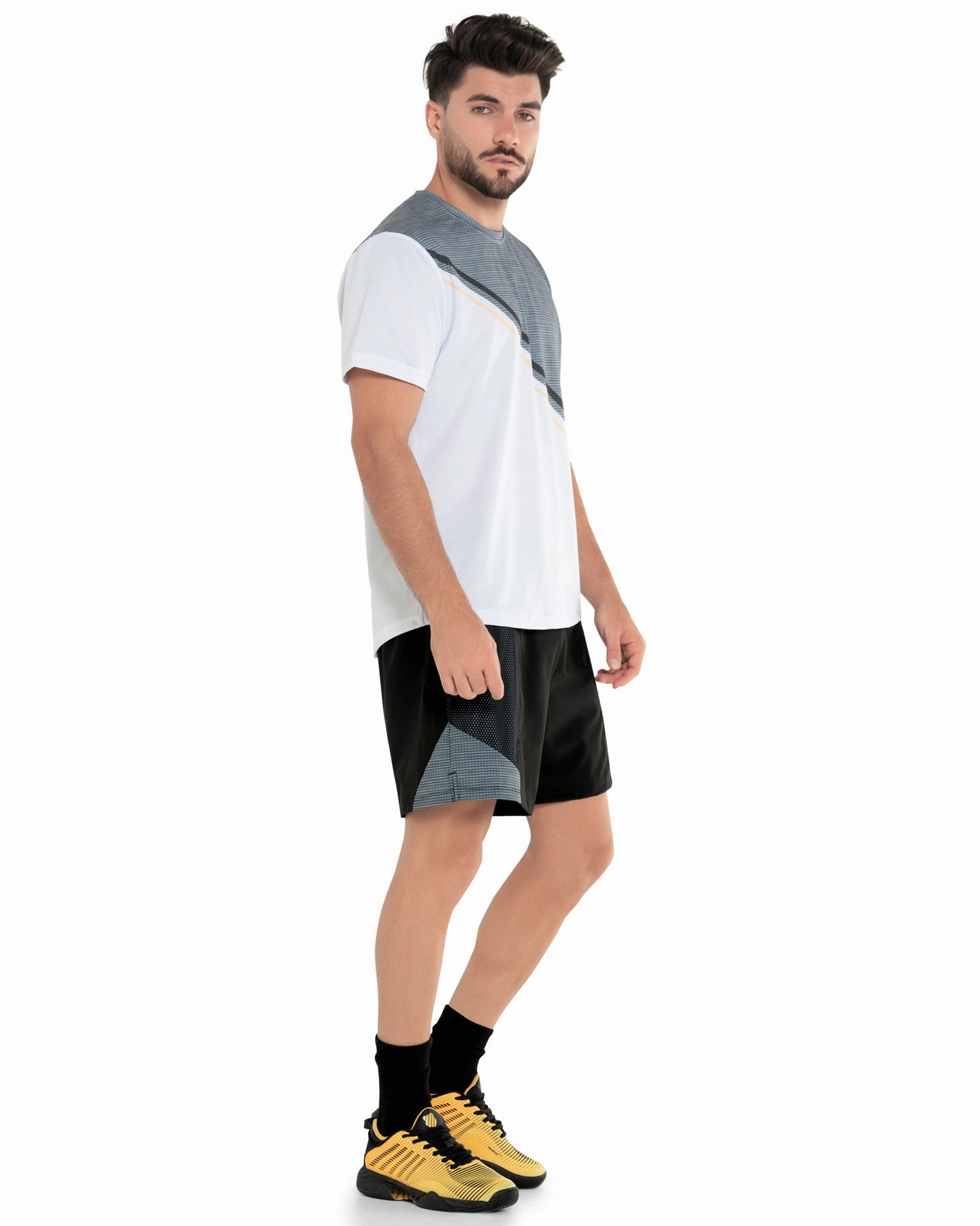 107725-020 | COLOR BLOCK S/S T-SHIRT | GRAY