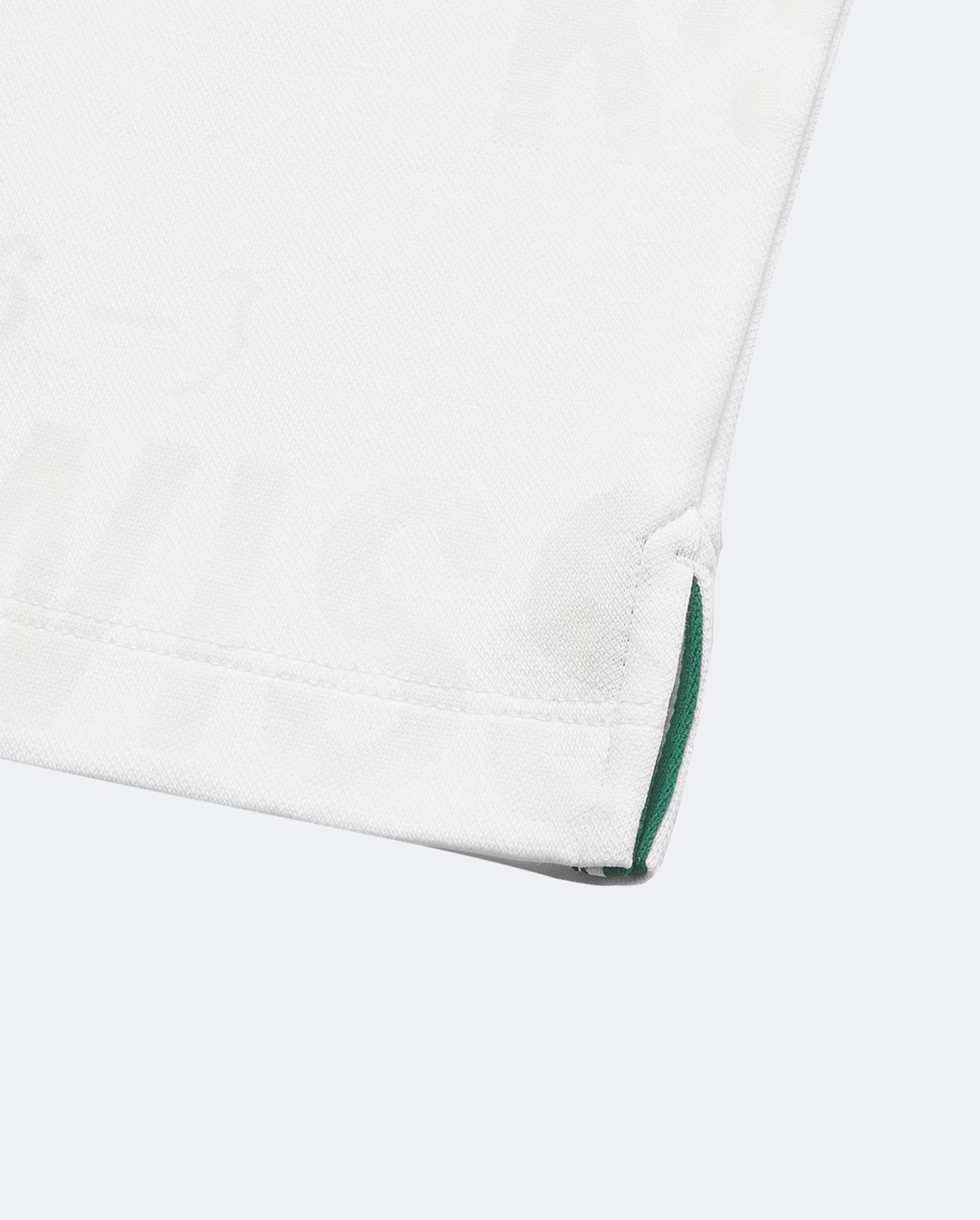 108279-101 | MEN'S ALL-OVER K-SWISS LOGO POLO SHIRT | WHITE/WHITE