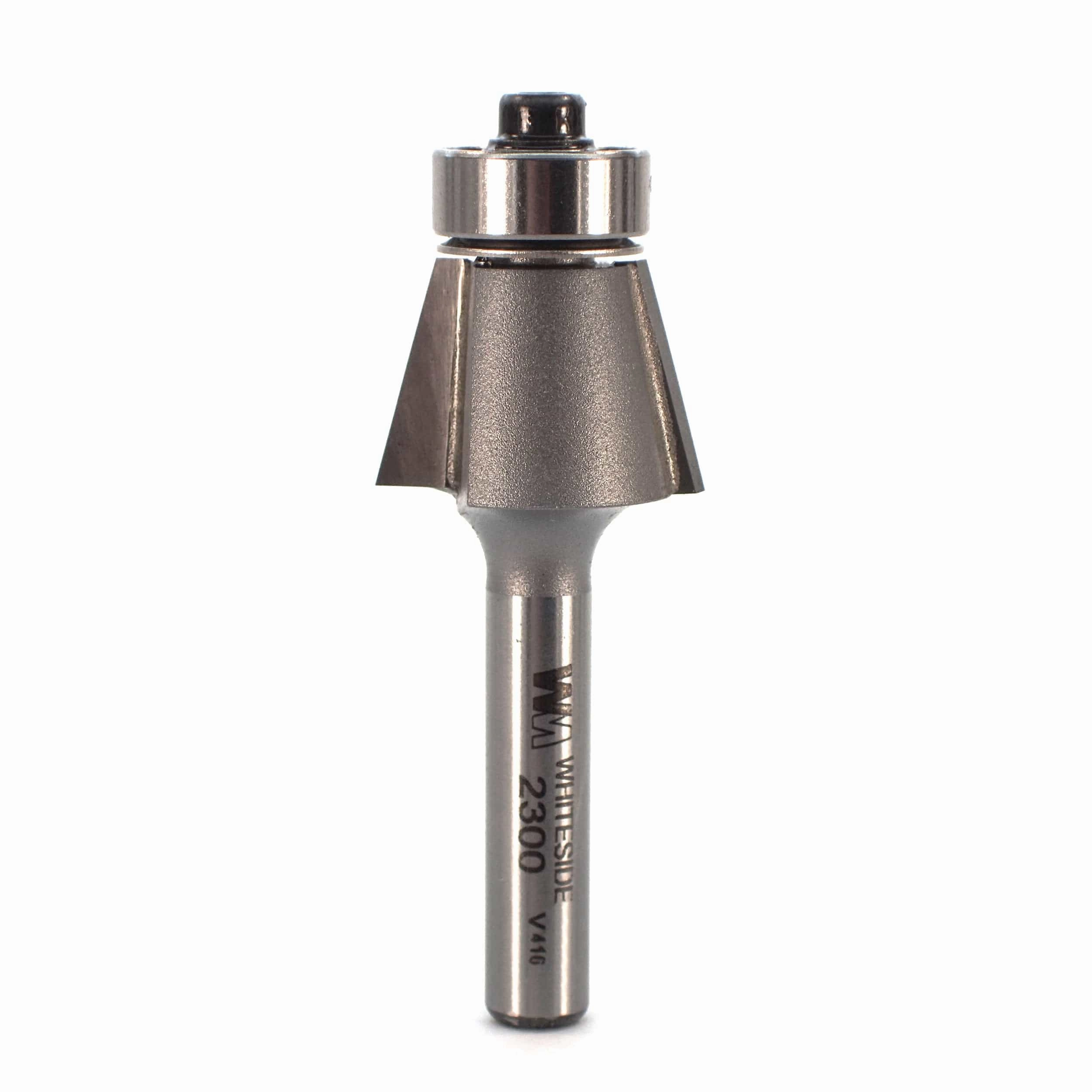 2300 Edge Bevel Router Bit 15 A 1/4" SH 1/2" CL X 1/2" CH 2" OL