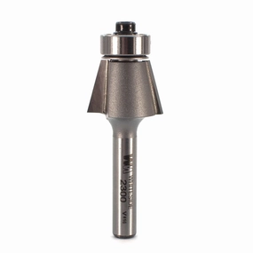 2300 Edge Bevel Router Bit 15 A 1/4" SH 1/2" CL X 1/2" CH 2" OL
