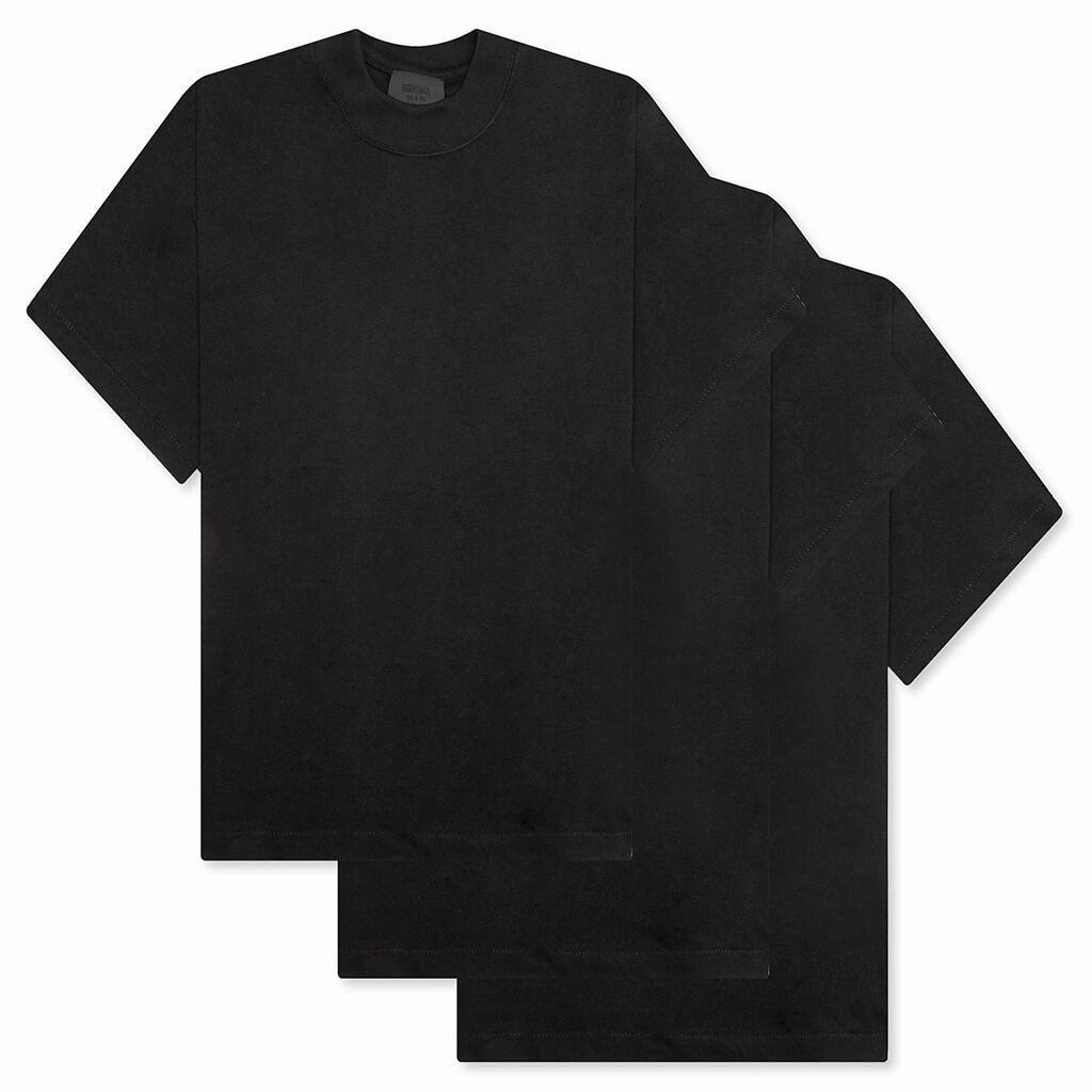 3 Pack Essential Tee - Black
