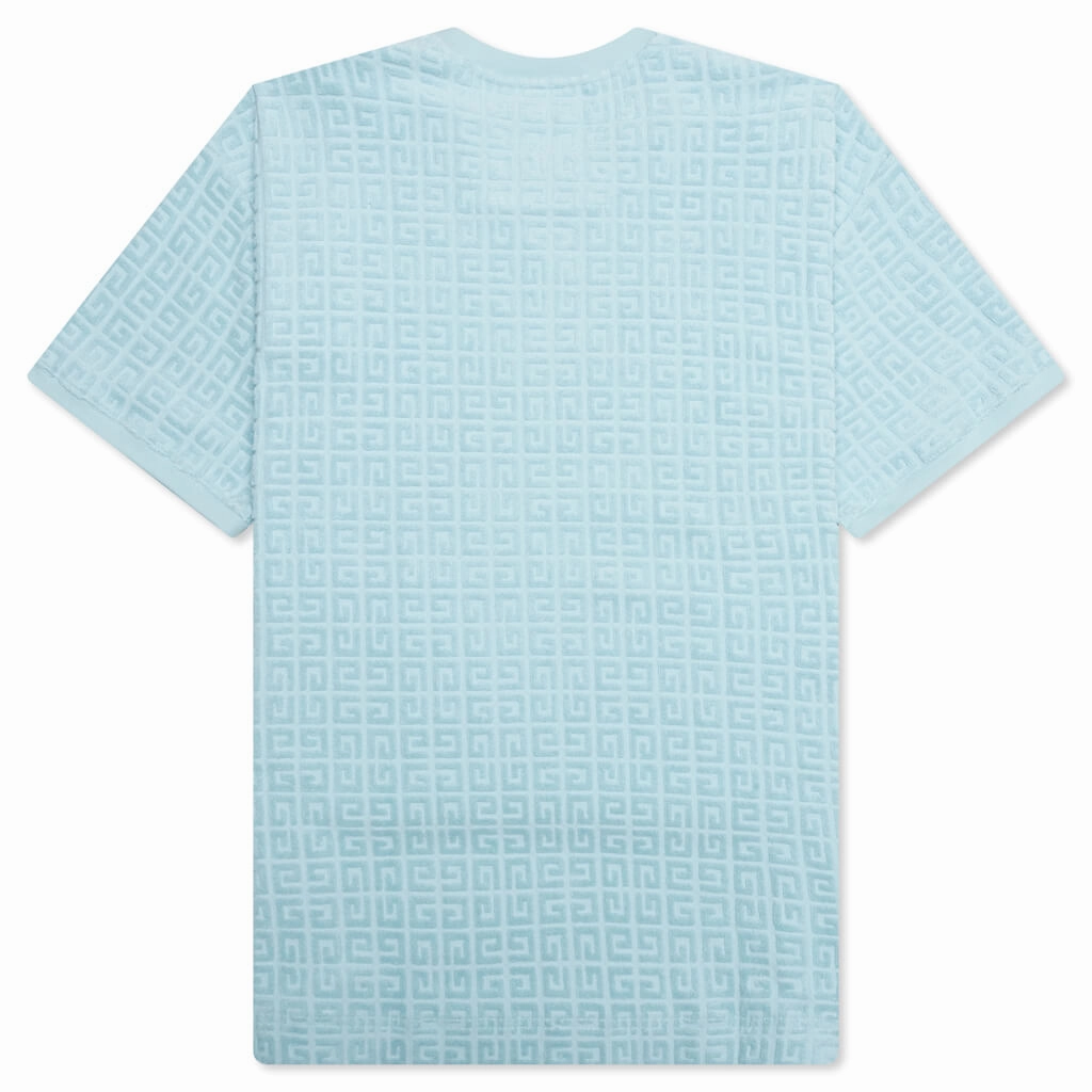 4G Cotton Towelling T-Shirt - Sky Blue