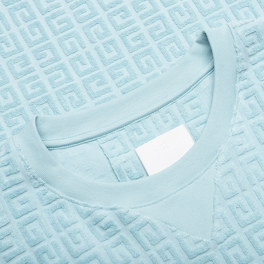 4G Cotton Towelling T-Shirt - Sky Blue