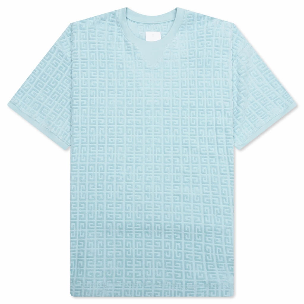 4G Cotton Towelling T-Shirt - Sky Blue