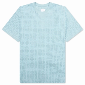 4G Cotton Towelling T-Shirt - Sky Blue