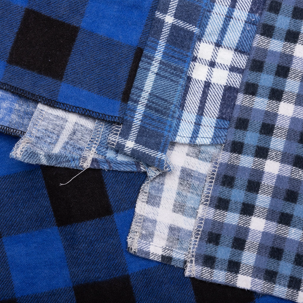 7 Cuts Wide Flannel Shirt - Assorted