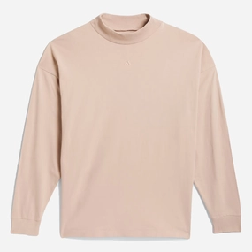 Adidas | BASKETBALL LONG SLEEVE TEE  { ASH PEARL