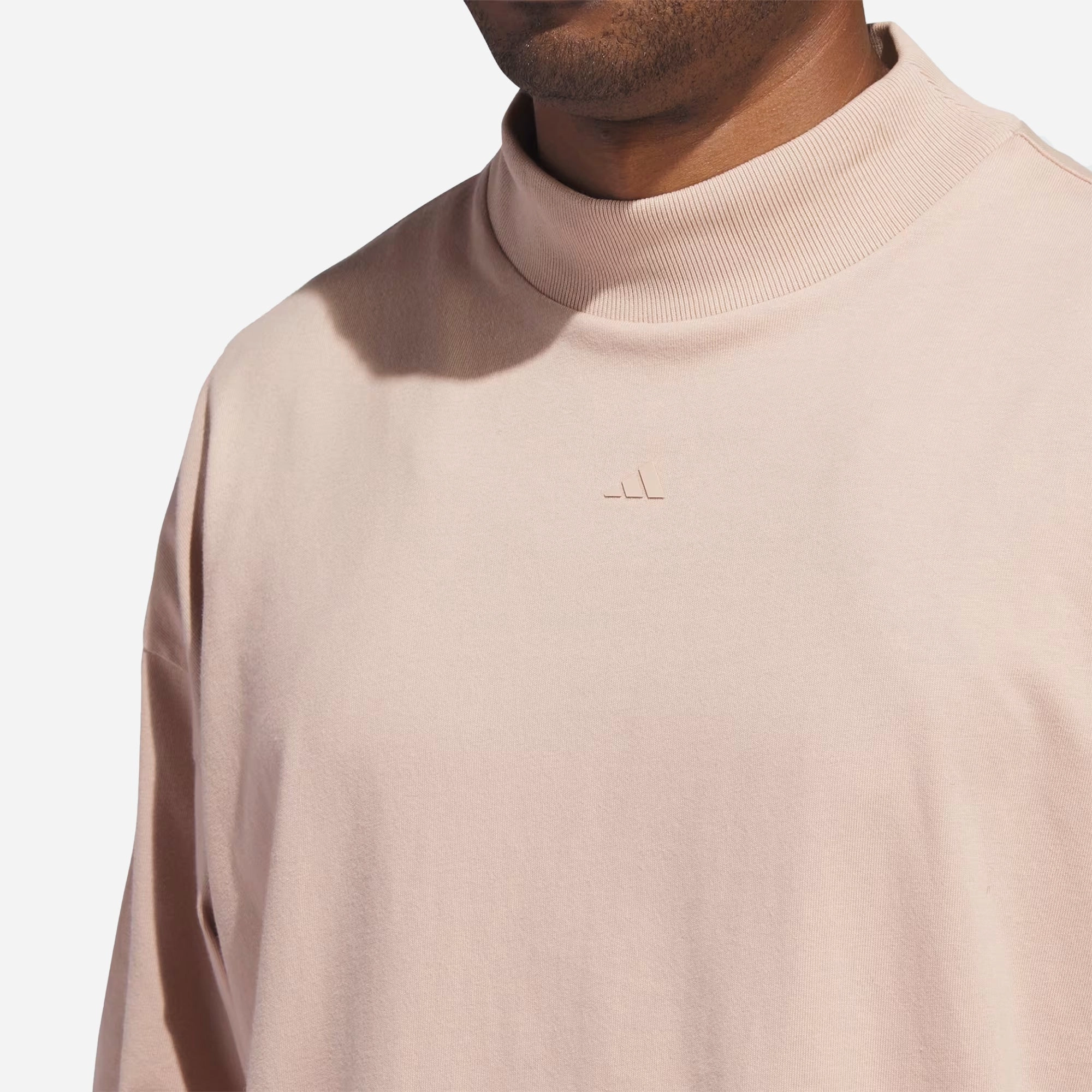 Adidas | BASKETBALL LONG SLEEVE TEE  { ASH PEARL