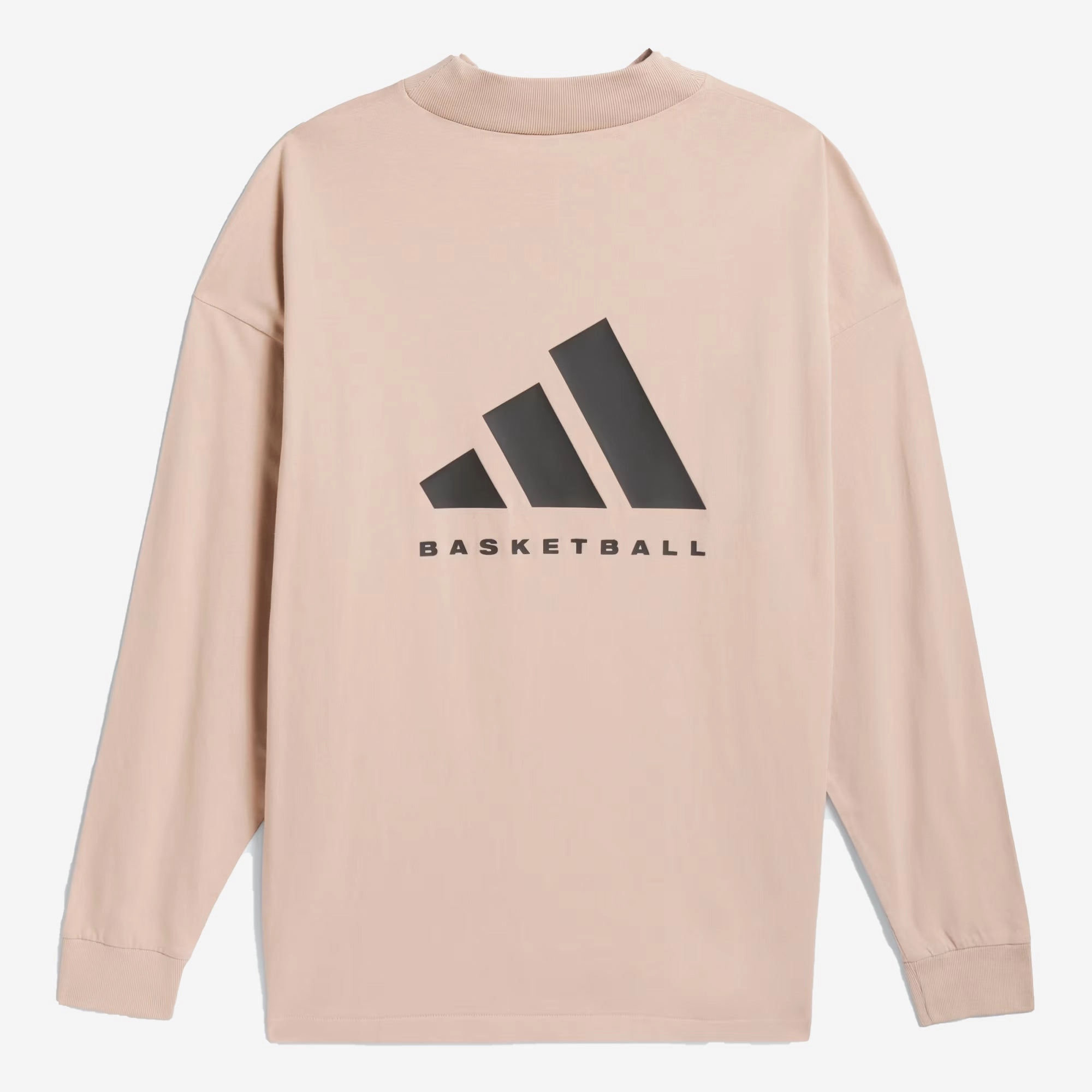 Adidas | BASKETBALL LONG SLEEVE TEE  { ASH PEARL