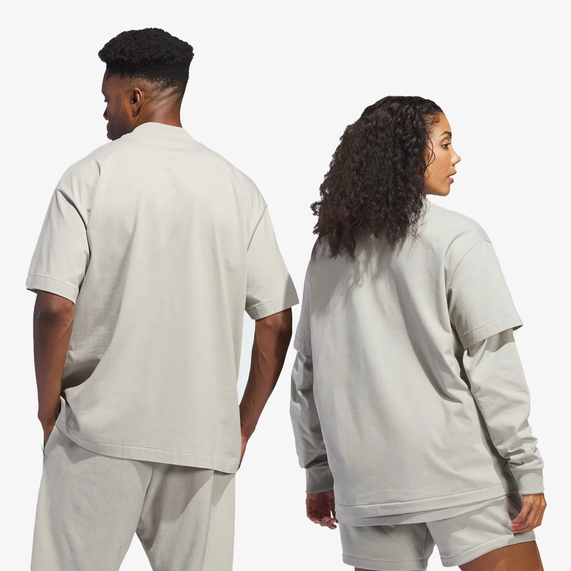 Adidas | BASKETBALL TEE  { SESAME/SESAME