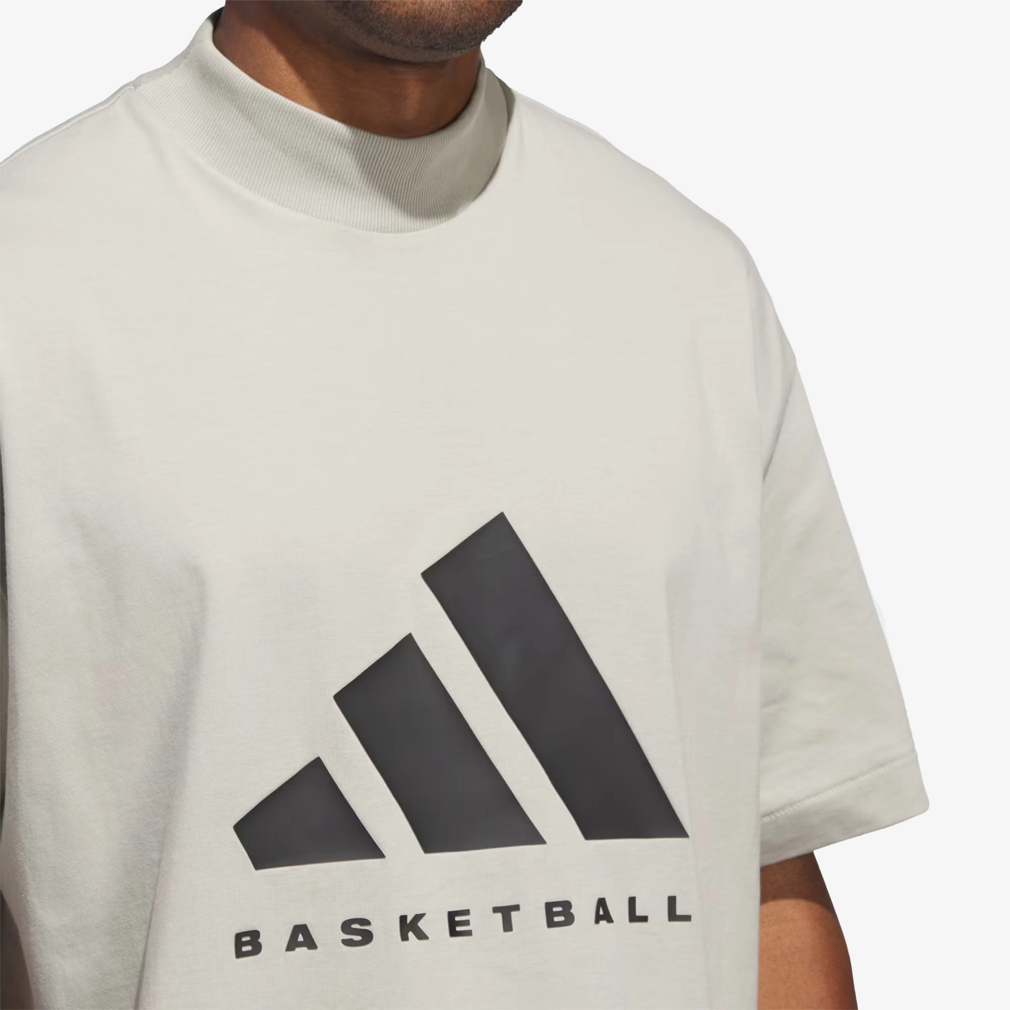 Adidas | BASKETBALL TEE  { SESAME/SESAME