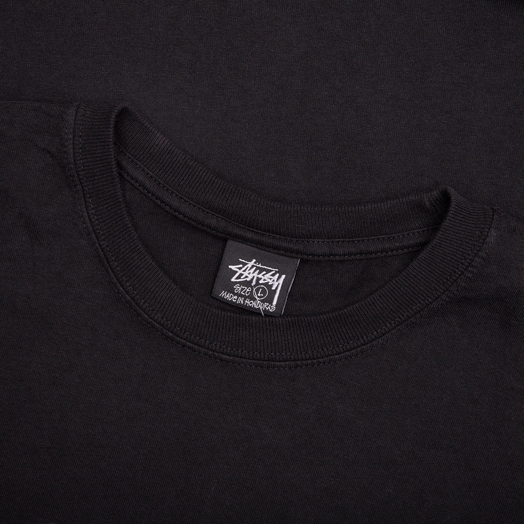 Arched Pigmented Dyed Tee - Black