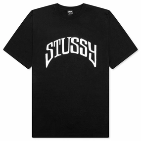 Arched Pigmented Dyed Tee - Black