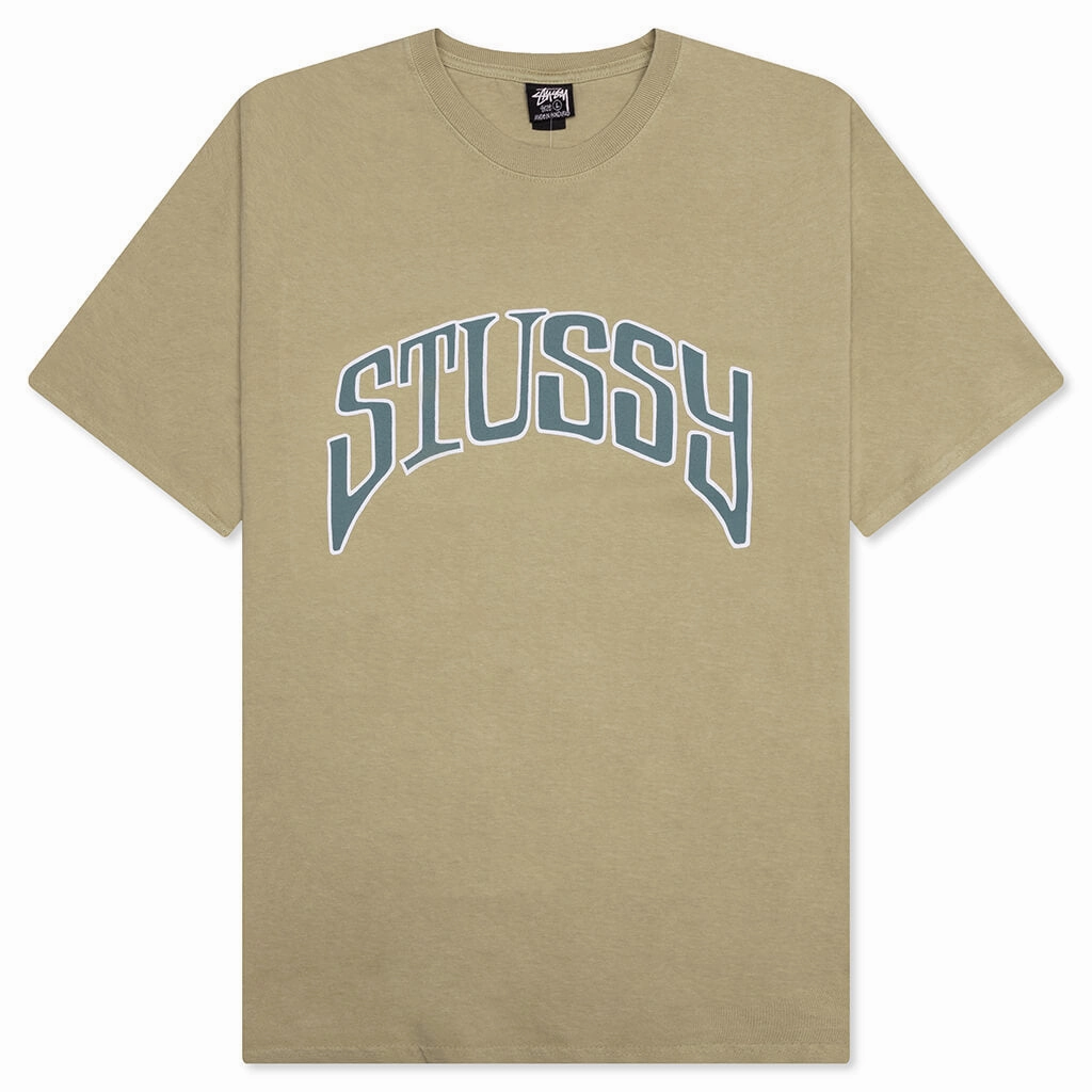 Arched Pigmented Dyed Tee - Elm