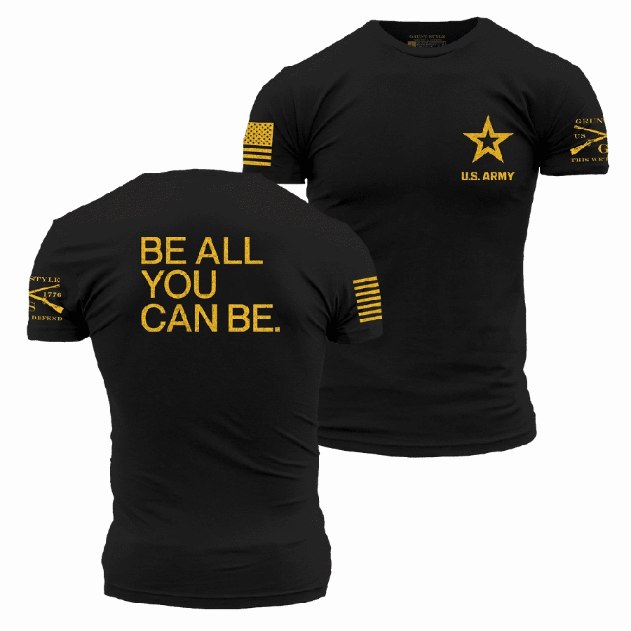 Army Be All You Can Be T-Shirt - Black