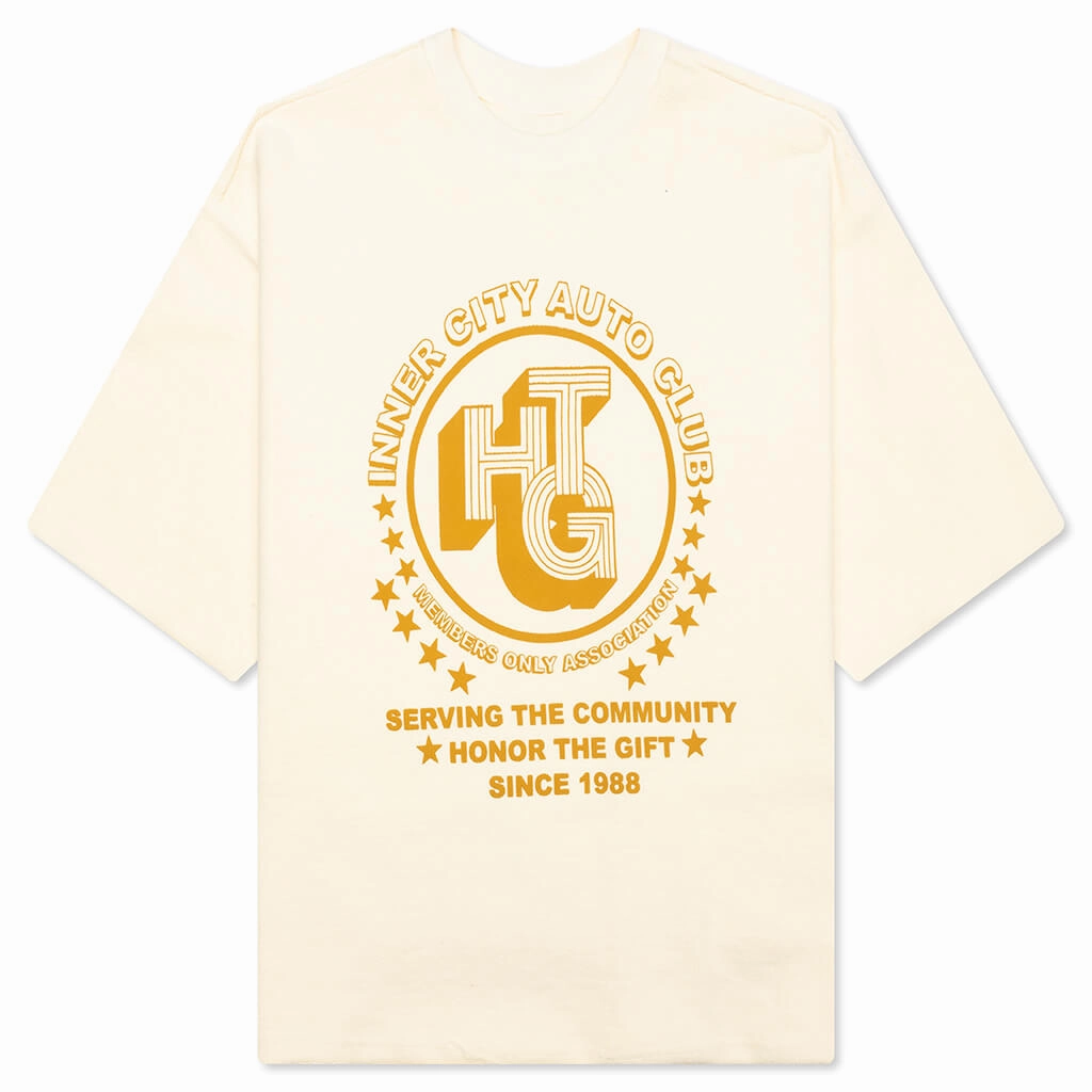 Association Herringbone Crew - White