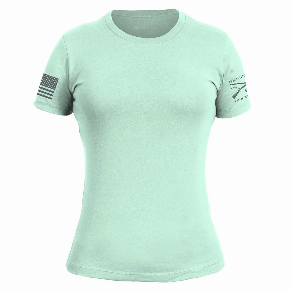 Basic T-Shirt Women's Slim Fit - Mint