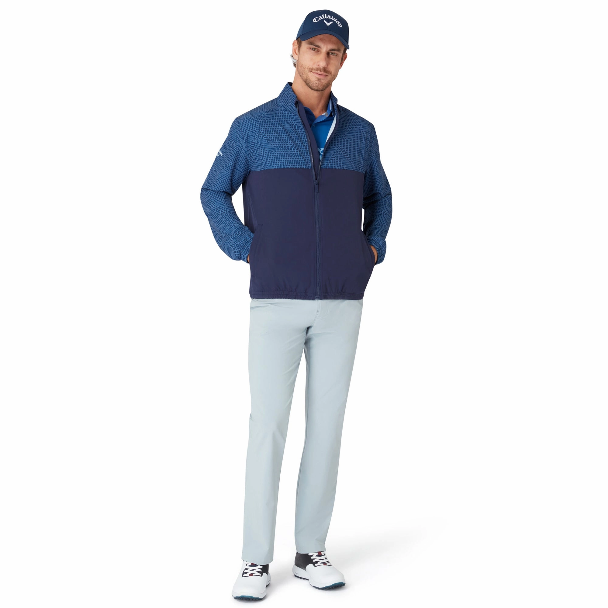 Callaway Golf Blocked Full Zip Wind Jacket