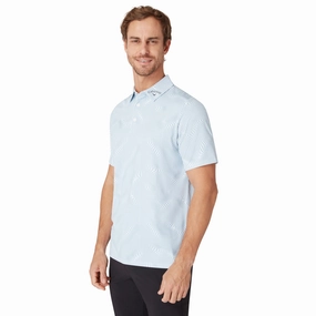 Callaway Golf Warped Gingham Print Polo Shirt