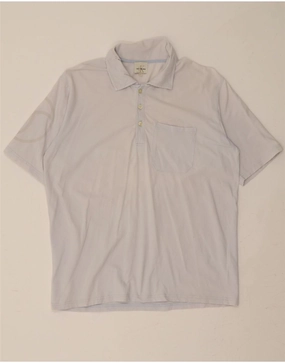 CALVIN KLEIN Mens Polo Shirt 2XL Blue Cotton