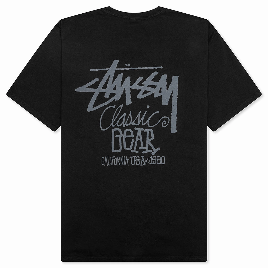 Classic Gear Pigmented Dyed Tee - Black