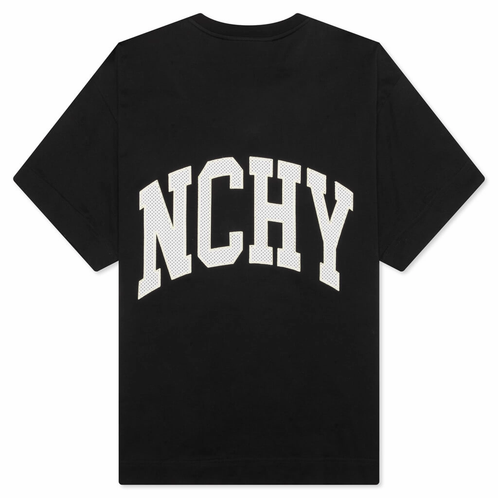 College Boxy Fit T-Shirt - Black