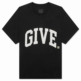 College Boxy Fit T-Shirt - Black