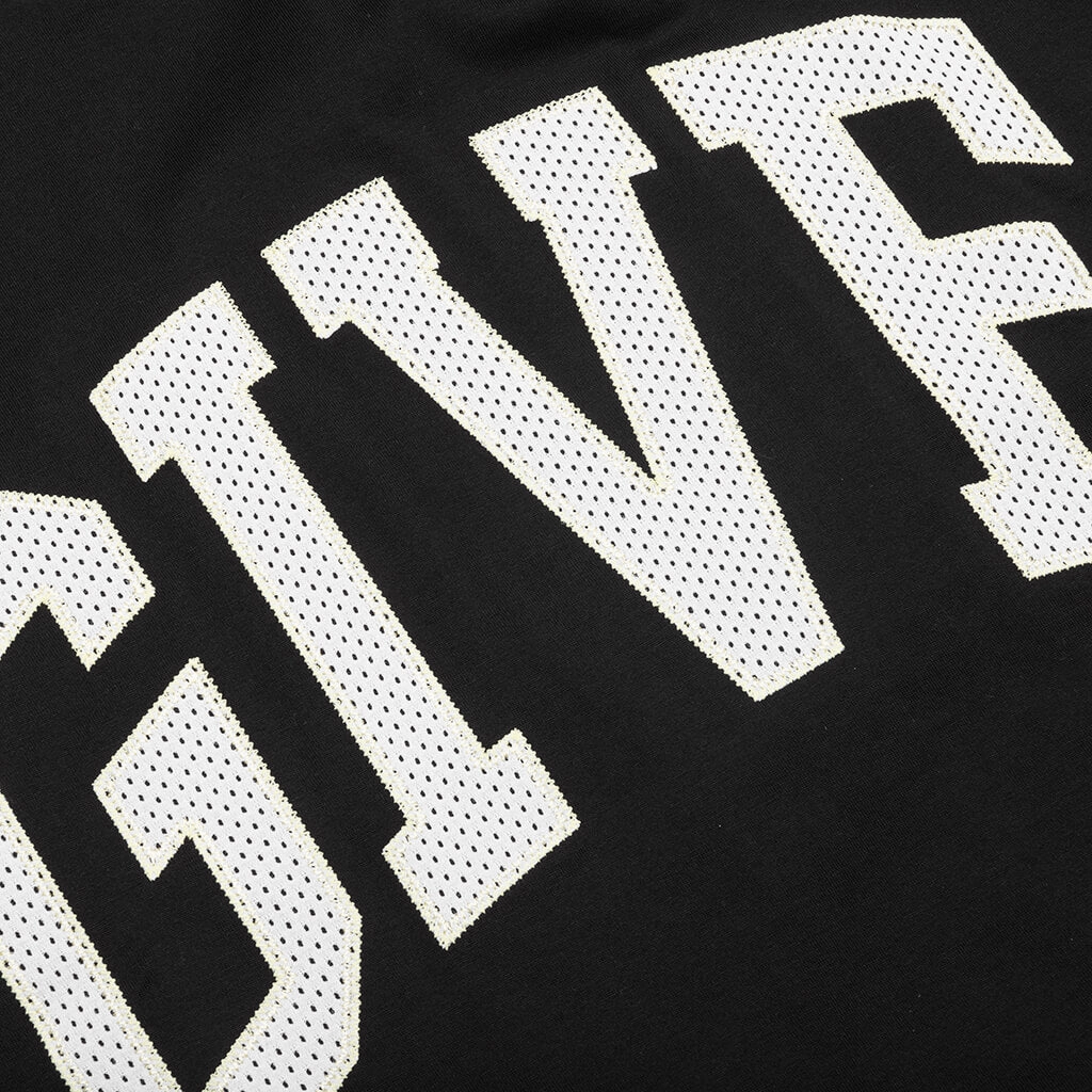 College Boxy Fit T-Shirt - Black