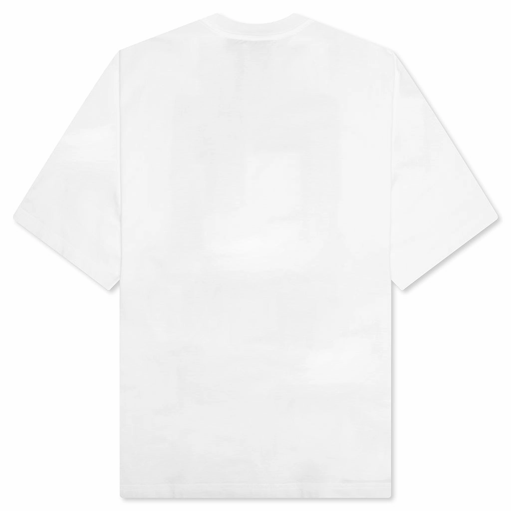 Cotton T-Shirt with Dante Patch - Lily White