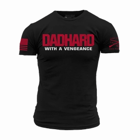 Dad Hard T-Shirt - Black