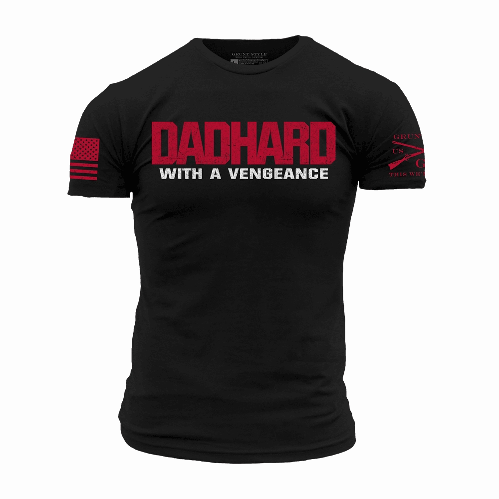 Dad Hard T-Shirt - Black