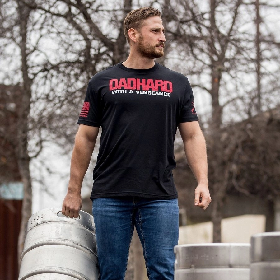Dad Hard T-Shirt - Black