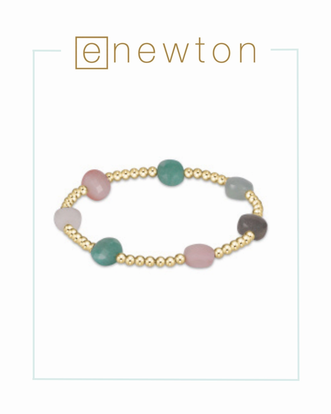 E Newton Admire Gold 3mm Bead Bracelet - Hot Mess