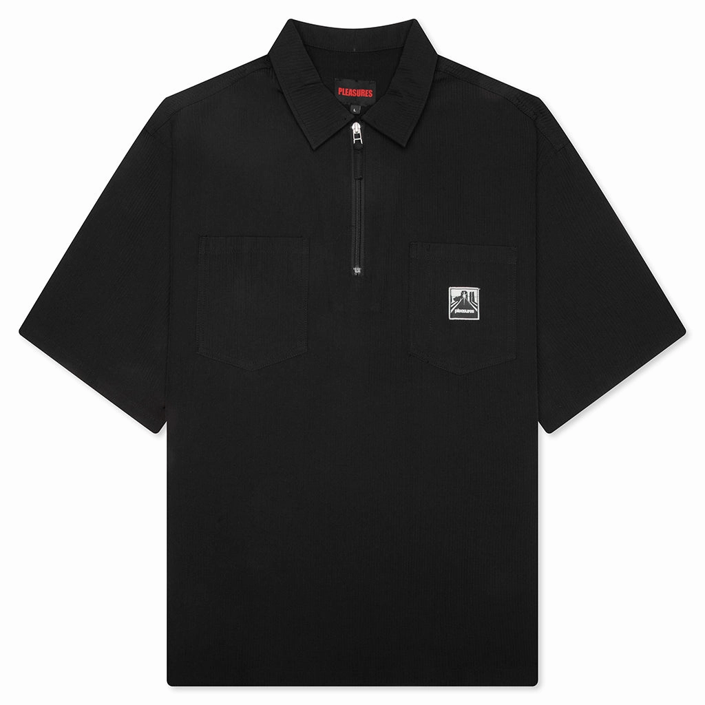 Electron Zip Polo - Black
