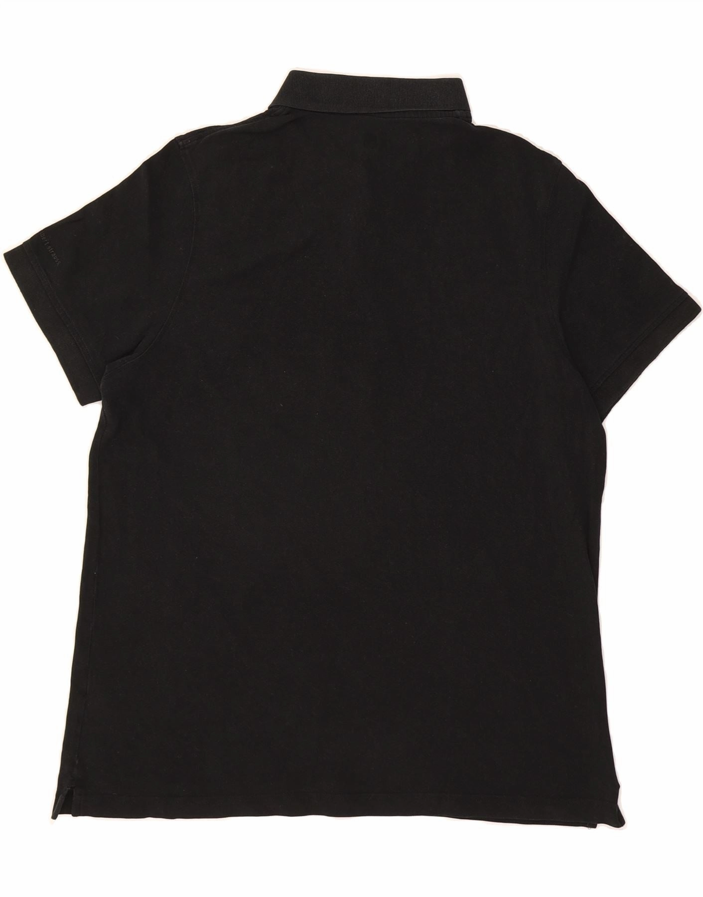 ENGELBERT STRAUSS Mens Regular Fit Polo Shirt XL Black Cotton