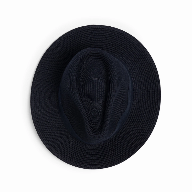 Evoke Flexibraid Phoenix Unisex Fedora - Navy/Black