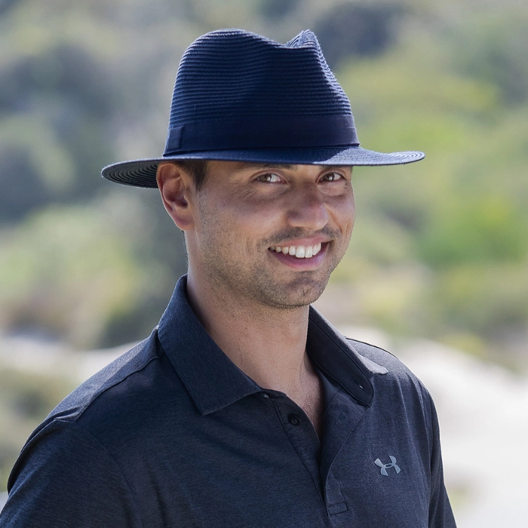 Evoke Flexibraid Phoenix Unisex Fedora - Navy/Black