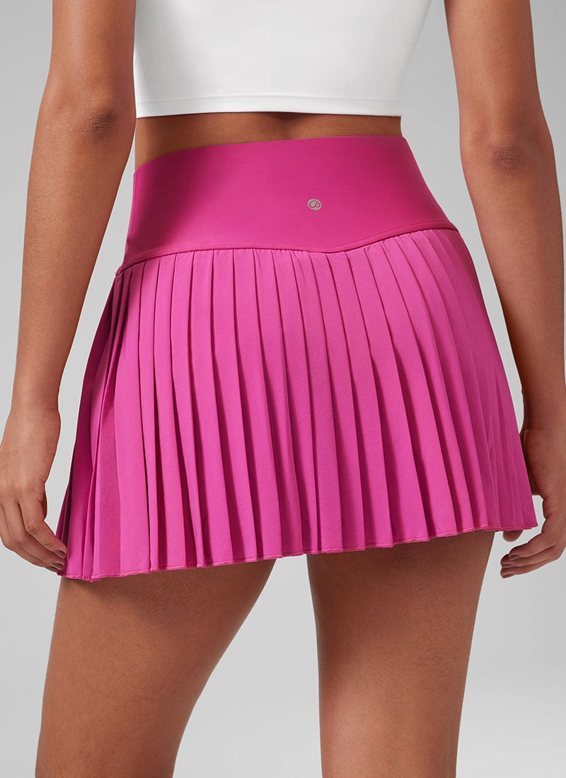 Feathery-Fit Soft High Waist Pleated Tennis Skirt 14''