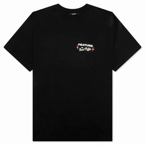 Feature x Sand Dollar Black Cat Tee - Black
