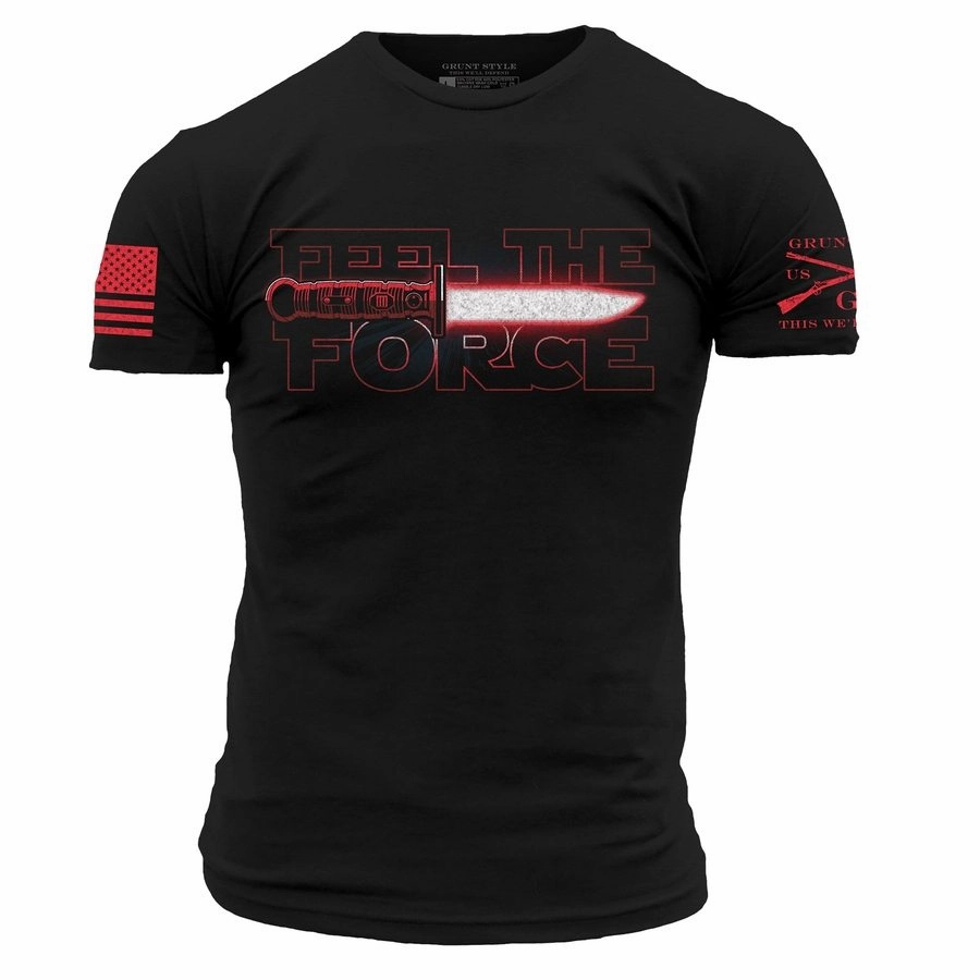 Feel The Red Force T-Shirt - Black