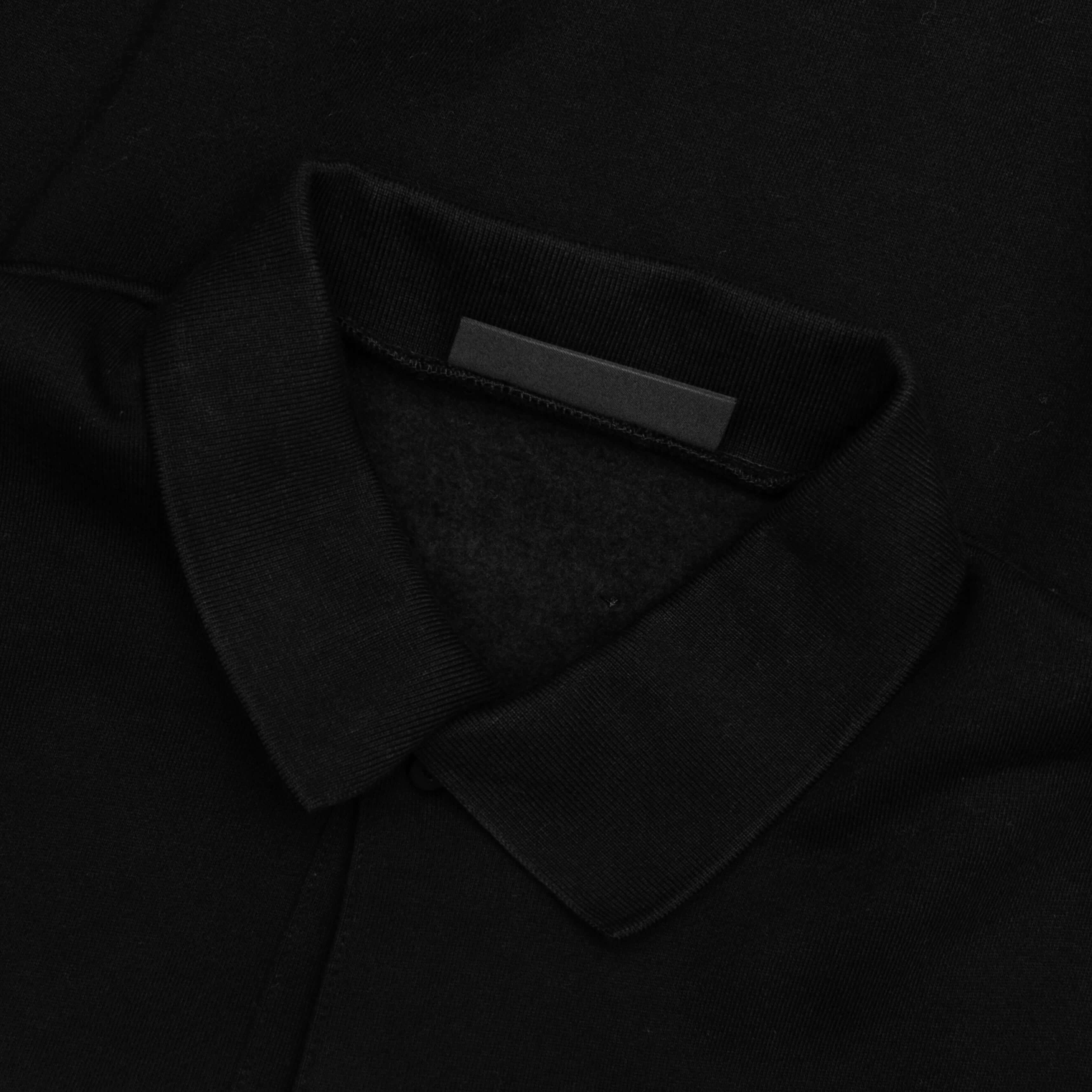 Fleece Polo - Black