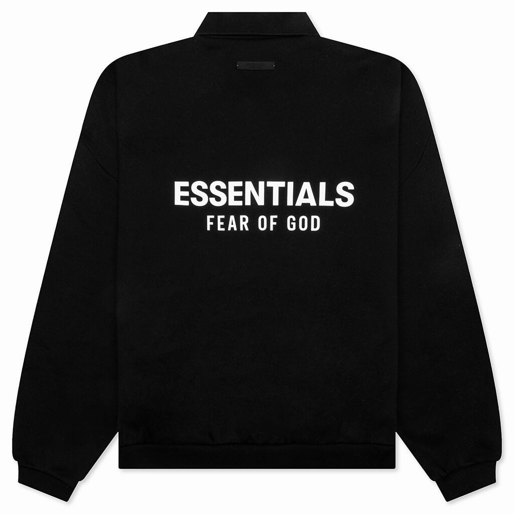Fleece Polo - Black