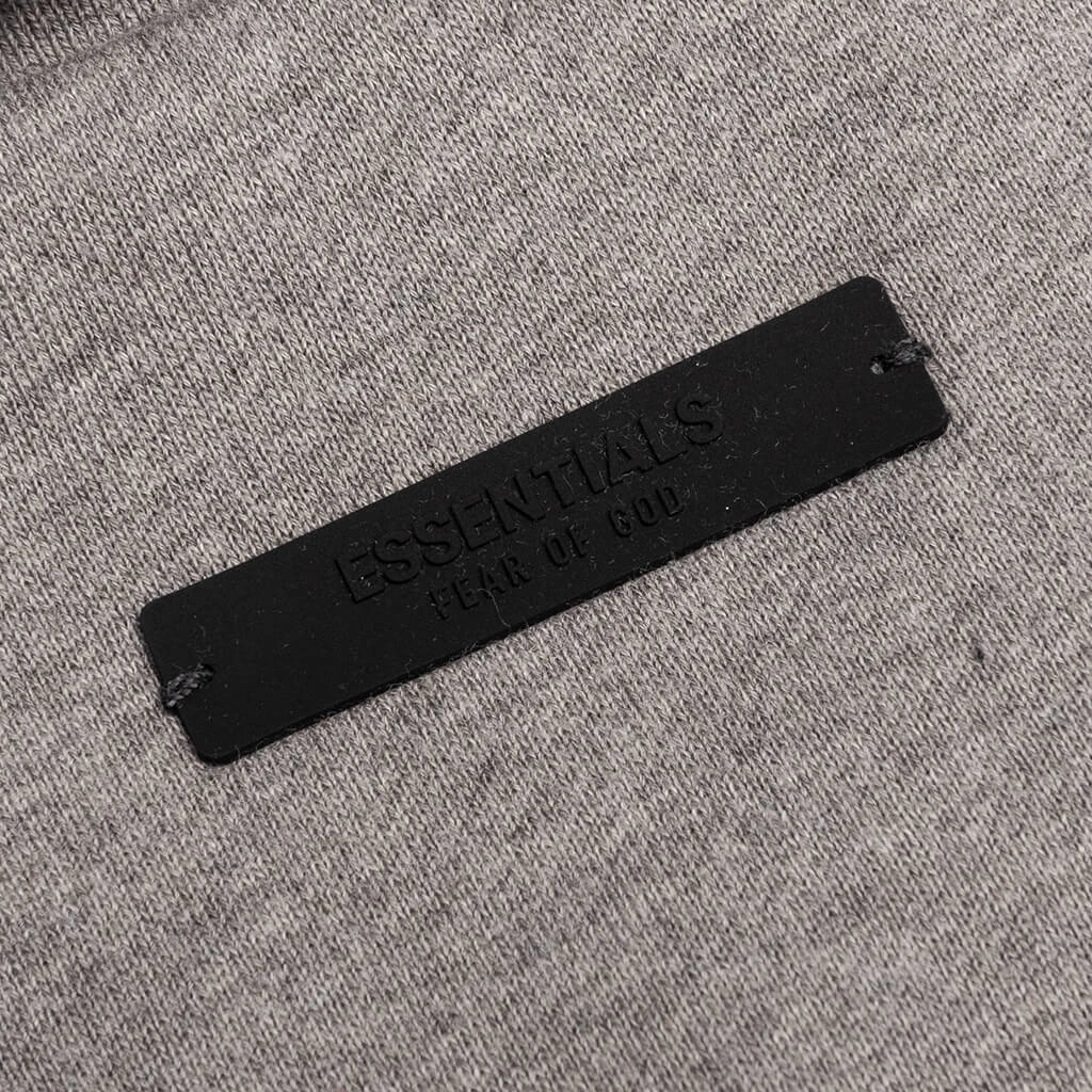Fleece Polo - Heather Gray